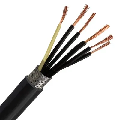 कॉपर कोर पीवीसी आवरण लचीला ब्रैड परिरक्षण तार